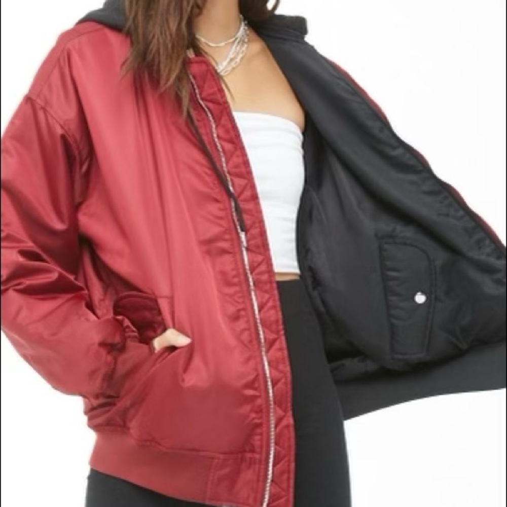 Reversible Womens bomber jacket Size LARGE